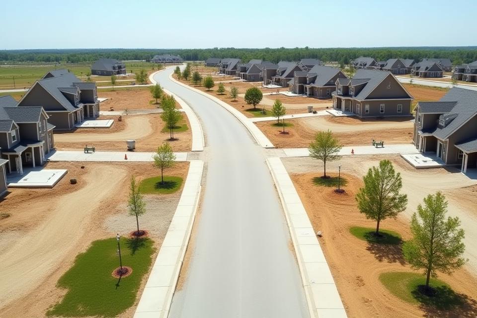 Neubaugebiet in der Entwicklung